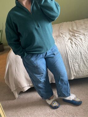 Lululemon Athletica Oversized-fit Fleece Half-Zip Jasper size L